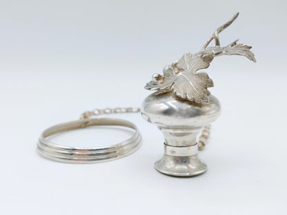 Silver mount for a crystal carafe, Fa. JM van Kempen Zn, Voorschoten.