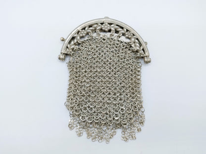 Silberner Geldbörsenverschluss mit Kettengeflecht, W. van der Wolde, Meppel, 1812-1814