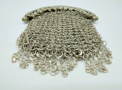 Silberner Geldbörsenverschluss mit Kettengeflecht, W. van der Wolde, Meppel, 1812-1814