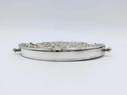 Silberner Geldbörsenverschluss mit Kettengeflecht, W. van der Wolde, Meppel, 1812-1814