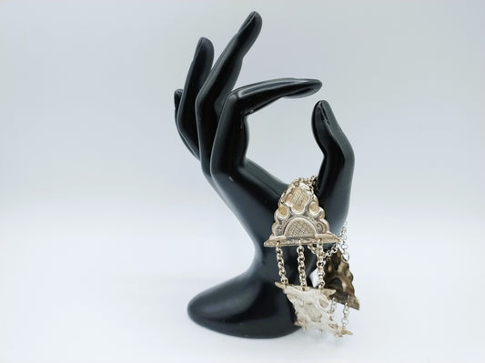 Silbernes Bibelschlossarmband, Schoonhoven, 1888
