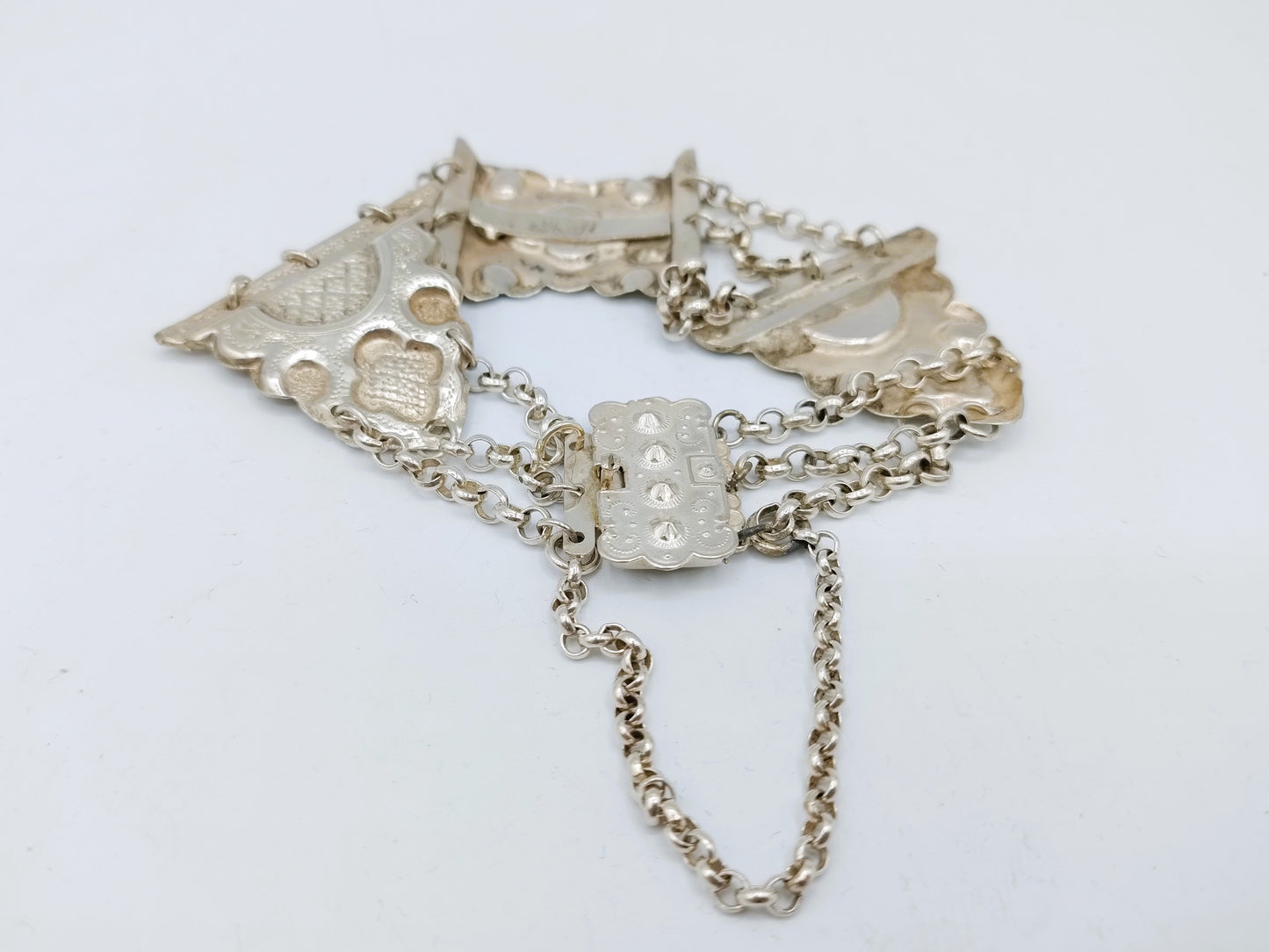 Silbernes Bibelschlossarmband, Schoonhoven, 1888