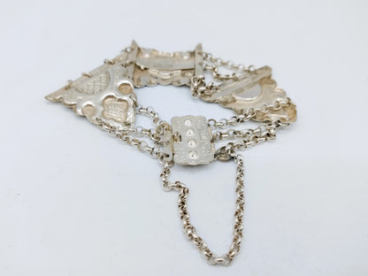 Silbernes Bibelschlossarmband, Schoonhoven, 1888