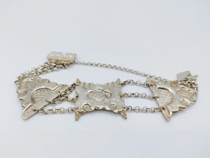Silbernes Bibelschlossarmband, Schoonhoven, 1888