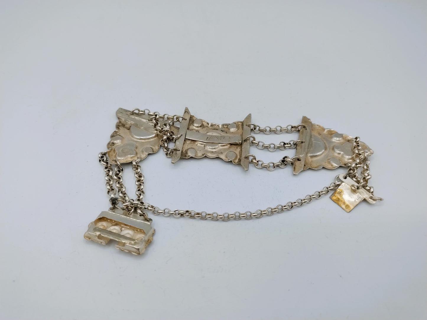 Silbernes Bibelschlossarmband, Schoonhoven, 1888