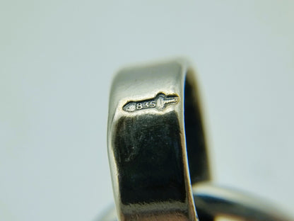 Silver men's chatelaine, Fa. Niekerk, Schoonhoven, 48 cm.