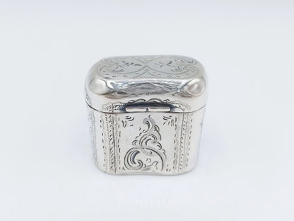 Silver loderein box, Widow van Halteren, Schoonhoven, 1877