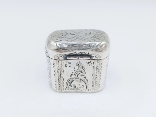 Zilveren lodereindoosje, Wed. van Halteren, Schoonhoven, 1877