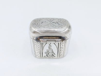 Silver loderein box, Widow van Halteren, Schoonhoven, 1877