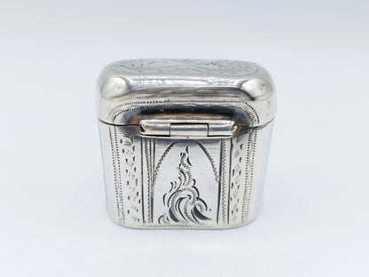 Silver loderein box, Widow van Halteren, Schoonhoven, 1877