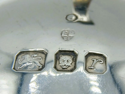 Silver mustard pot with spoon, E. Barnard &amp; Sons Ltd, London, 1977