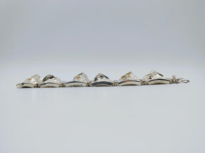 Robust silver bracelet, 'Lapponia style', 18.5 cm