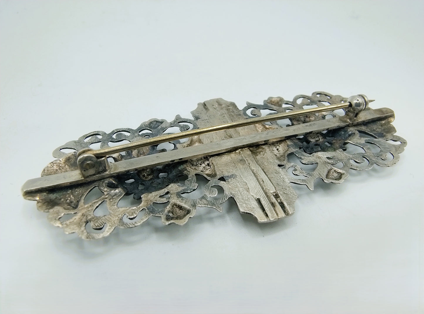 Silver Bible lock brooch, Widow W. Roelfsema, Winsum, ca. 1862