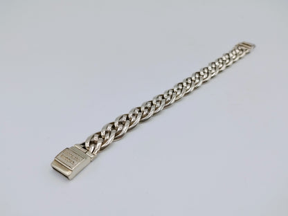 Silver bracelet, buddha to buddha, 17.5 cm.