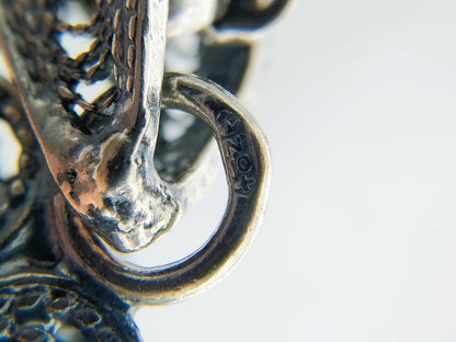 Zilveren jasseronketting met Zeeuwse knop hanger, 50 cm