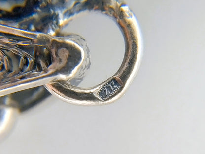 Zilveren jasseronketting met Zeeuwse knop hanger, 50 cm