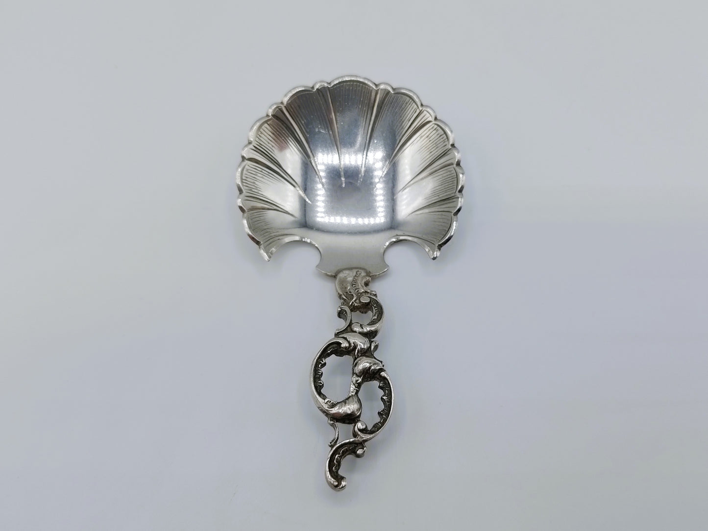 Silver sugar spoon, J.M. van Kempen Company, Voorschoten