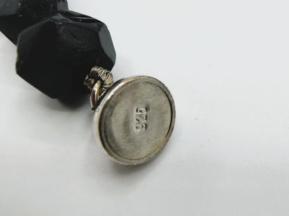 Gitten ketting + armband met zilveren magneet sloten