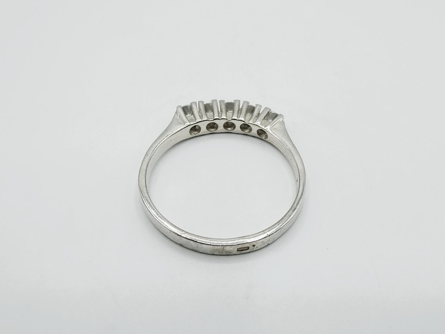 Silver sliding ring with zirconia, 17 mm