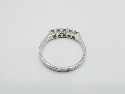 Silver sliding ring with zirconia, 17 mm