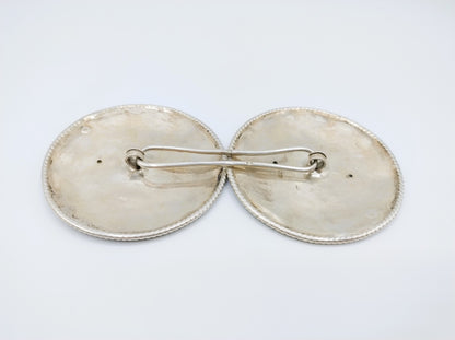 Antieke zilveren broekstukken, Zeeuwse streekdracht, Walcheren, 1902