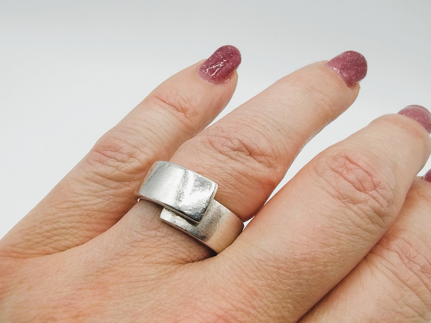 Zilveren design ring, Esprit, 18 mm