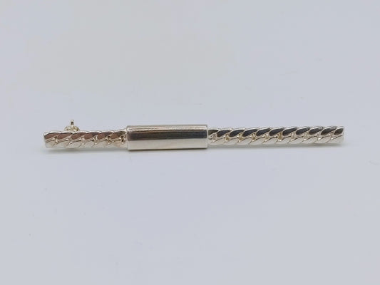 Zilveren staaf broche, 925