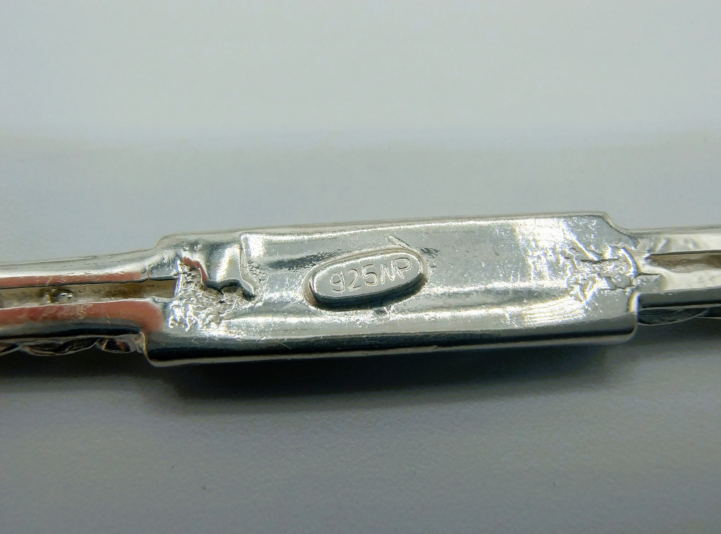 Zilveren staaf broche, 925