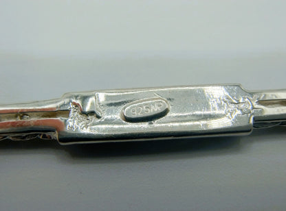 Zilveren staaf broche, 925