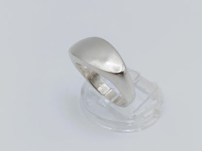 Mat zilveren ring, 17 mm