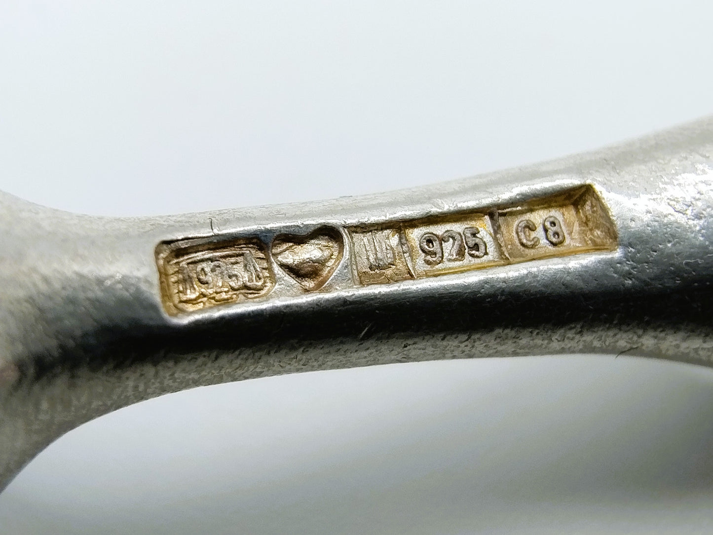 Zilveren ketting met 'Nectaris' hanger, Lapponia, Finland, 1980, 74 cm