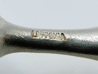 Zilveren ketting met 'Nectaris' hanger, Lapponia, Finland, 1980, 74 cm