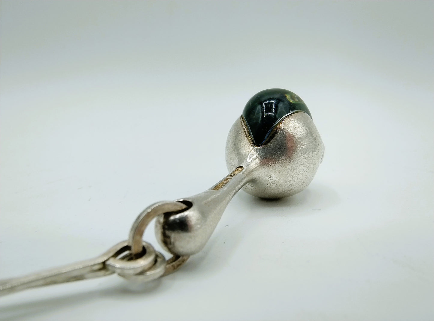 Zilveren ketting met 'Nectaris' hanger, Lapponia, Finland, 1980, 74 cm