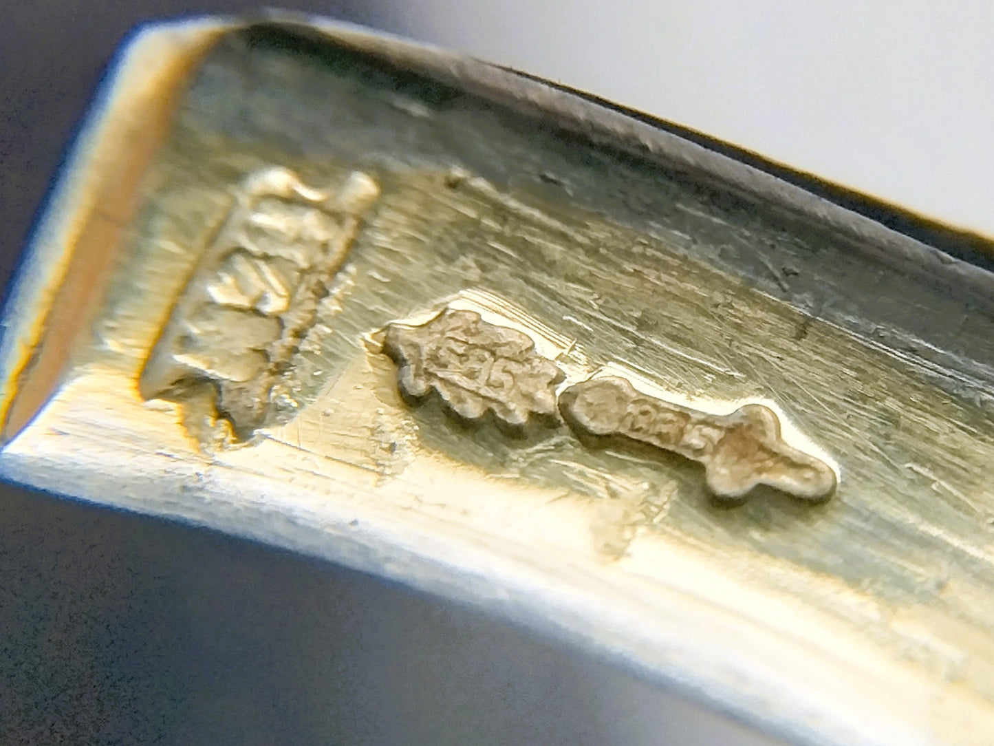 14 Karaats gouden slavenarmband met zilveren kern, 6 mm