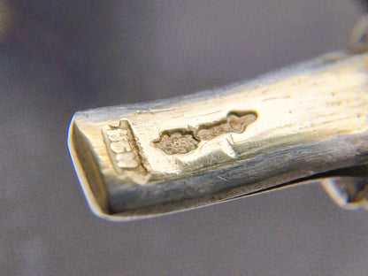 14 Karaats gouden slavenarmband met zilveren kern, 6 mm