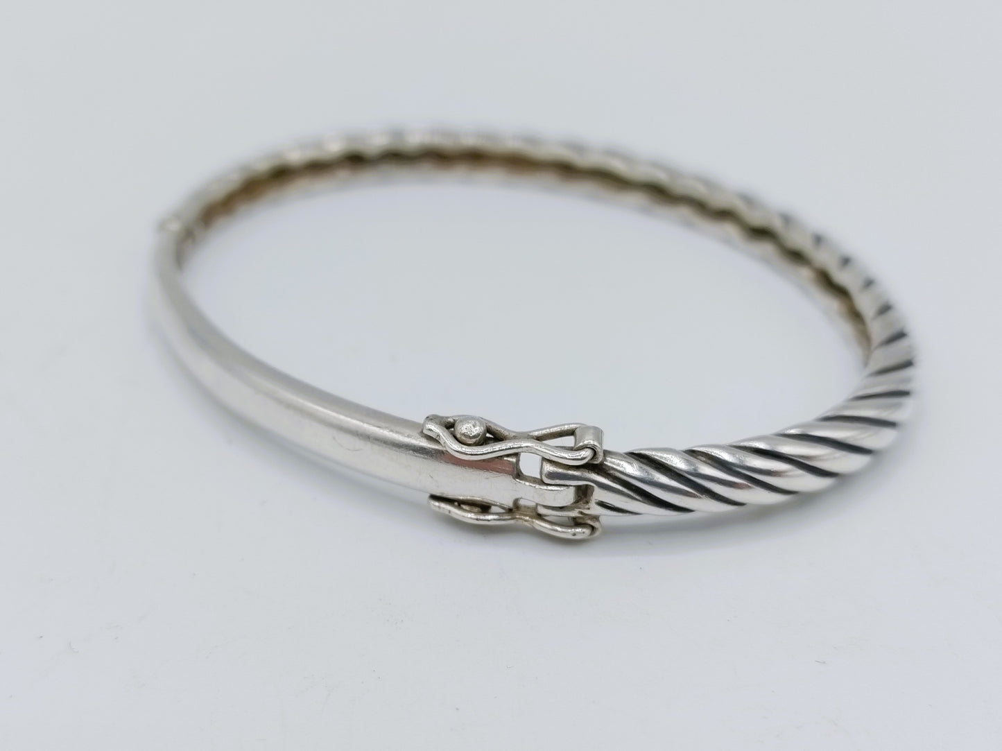 Silver twisted bracelet, 835