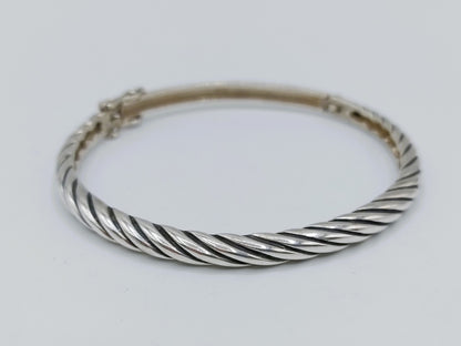 Silver twisted bracelet, 835