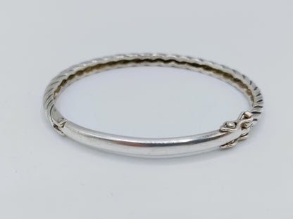 Silver twisted bracelet, 835
