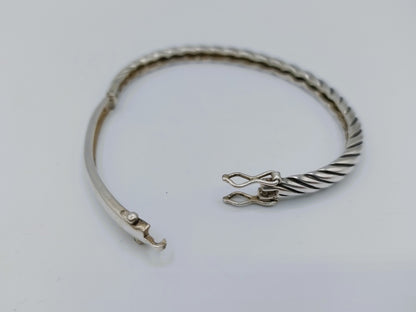 Silver twisted bracelet, 835