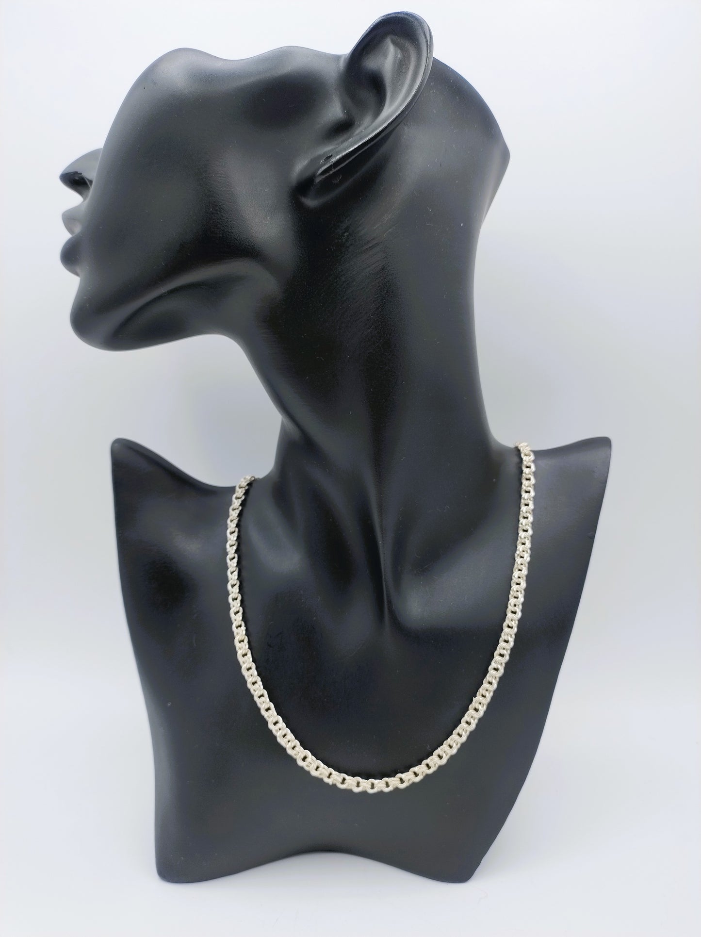 Silver unisex necklace, 43.5 cm