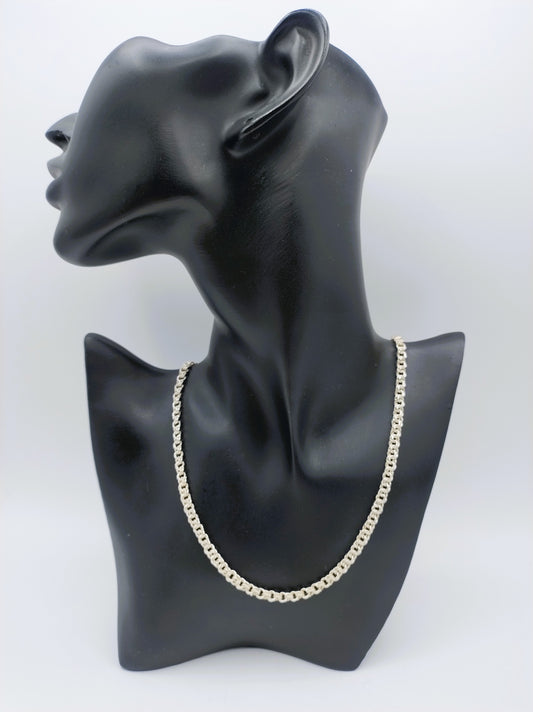 Zilveren unisex ketting, 43,5 cm