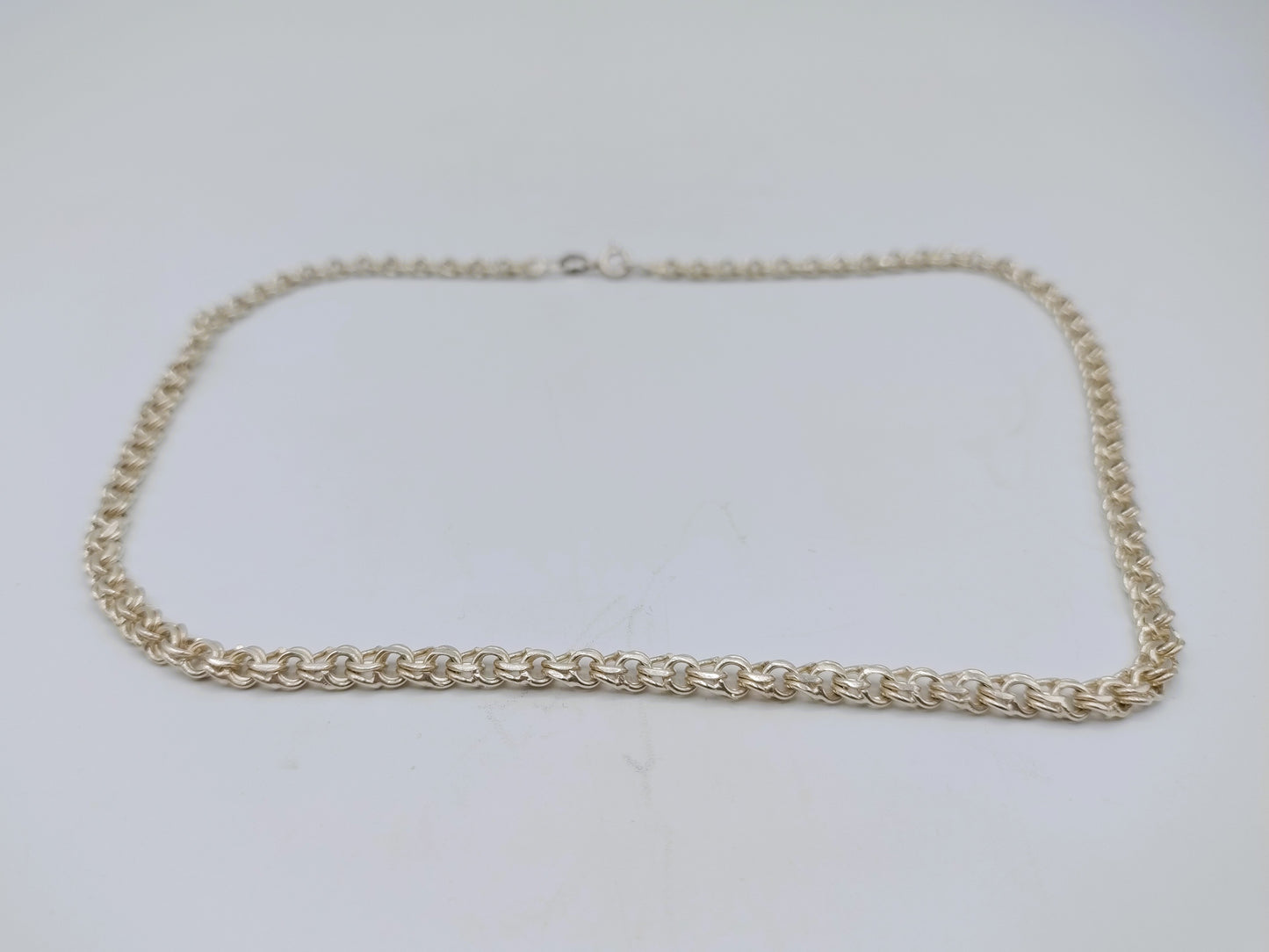 Silver unisex necklace, 43.5 cm