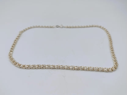 Silver unisex necklace, 43.5 cm
