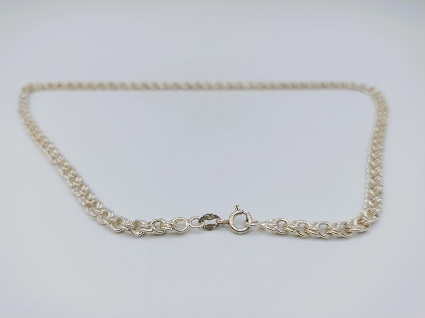 Silver unisex necklace, 43.5 cm