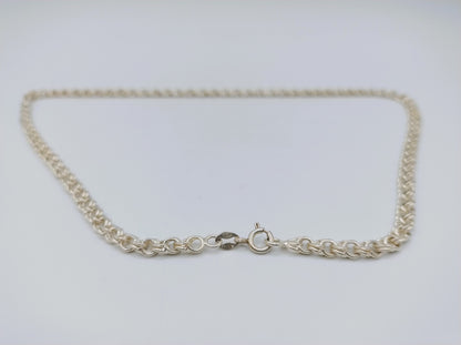 Silver unisex necklace, 43.5 cm