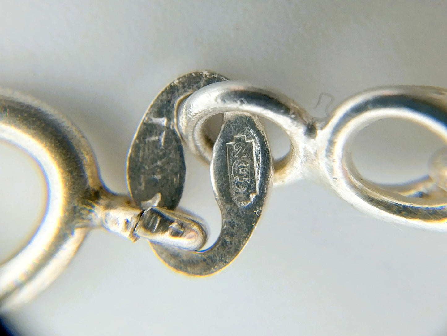 Silver unisex necklace, 43.5 cm