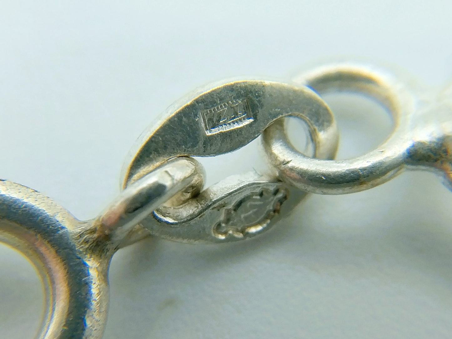 Silver unisex necklace, 43.5 cm