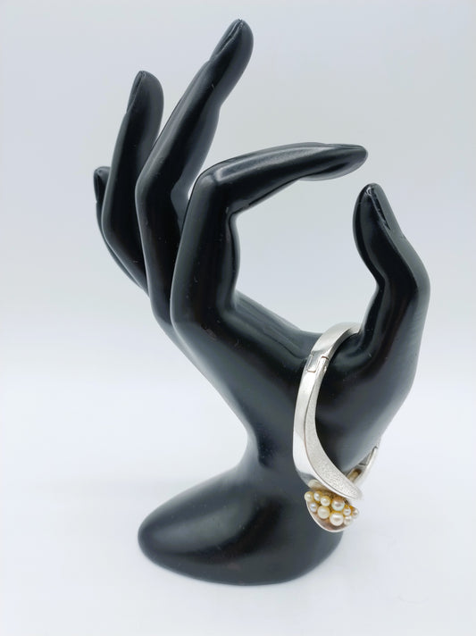 Zilveren design Günter Bijou Jeunesse armband met parels