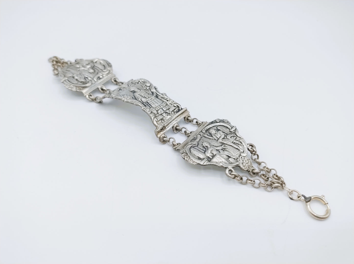 Silver bracelet with clasp, Gelderblom & Co., Schoonhoven, c. 1980