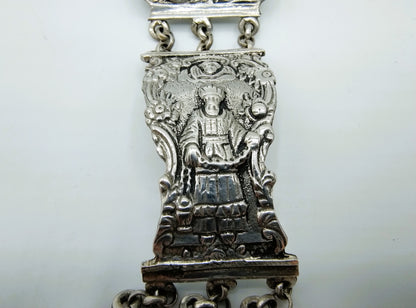 Silver bracelet with clasp, Gelderblom & Co., Schoonhoven, c. 1980